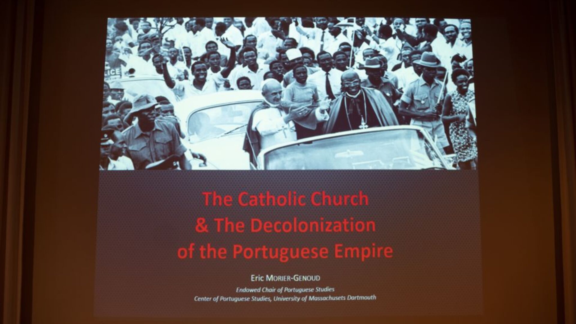 A Igreja Católica foi profundamente afetada pela descolonização – Palestra